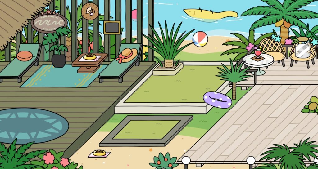 ねこのリゾート　もようがえ3